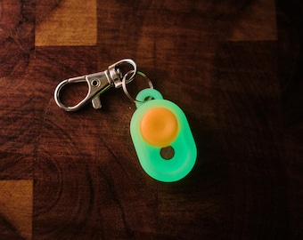 Glow In The Dark Keychain Customizable Magnetic Haptic Slider Fidget