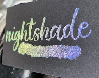 Nightshade Chameleon Super Color Shifter Shimmer Mica-Based Metallic Handmade Watercolor Half Pan