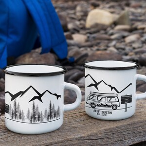 Camping Mug Customized Mug Camp Mugs Camping Cup Custom Coffee Mug Camp Gifts For Men Gift For Women Enamel Mug Name Mug With Customization