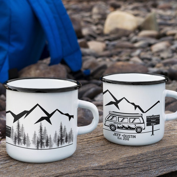 Enamel Camping Mug Etsy