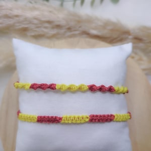 Armband med Kataloniens flagga/Sant Jordi-armband/Katalanskt armband/Sant Jordi-present/Originalpresent till Sant Jordi