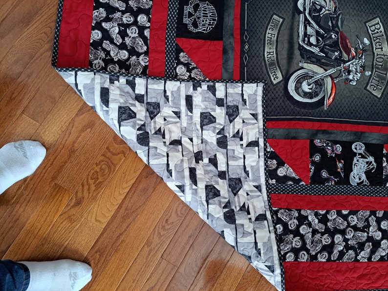 HARLEY Davidson Quilt Etsy