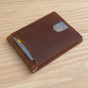 Portefeuille minimaliste personnalisé en cuir pour hommes, écriture manuscrite portefeuille mince personnalisé, cadeau pour lui/mari/papa/fils/anniversaire/anniversaire/fête des pères