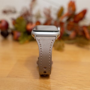 Personalized Leather Apple Watch Band: Handmade, Fits Series 1-8 & SE