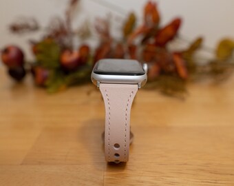 Correa de cuero para Apple Watch, correa de cuero genuino para Apple Watch 45, 44, 42, 41, 40, 38 mm Series 1-2-3-4-5-6-7-8 y SE
