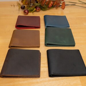 Cartera de cuero, tarjetero, clip para billetes vintage, cartera minimalista, cuero personalizado, regalo para ella, regalo para él