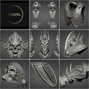 Lich King Cosplay Armor Set 3D STL Files
