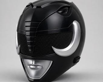 Black Sci-Fi Helmet STL, Onyx Guardian Cosplay Helmet, Wearable 3D Printable Files