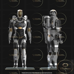 Iron Man Mark 39 Wearable Armor + Helmet - 3D Print File - STL Model - 3D Model - Cosplay