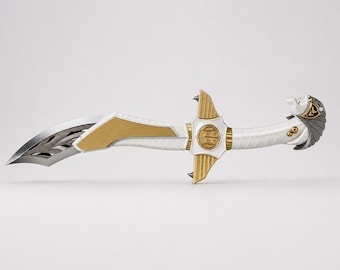 Fantasy Sword STL, Ivory Feline Blade Cosplay Prop, 3D Printable Sword Files