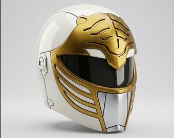 White Gold Helmet STL, Ivory Sentinel Cosplay Helmet, Wearable 3D Printable Sci-Fi Files