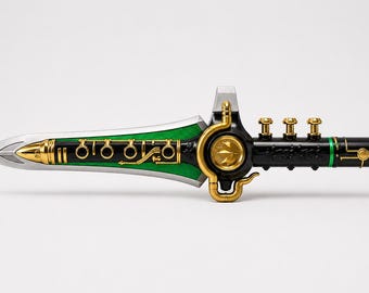 Flute Blade STL, Emerald Warden Fantasy Prop, 3D Printable Cosplay Dagger File