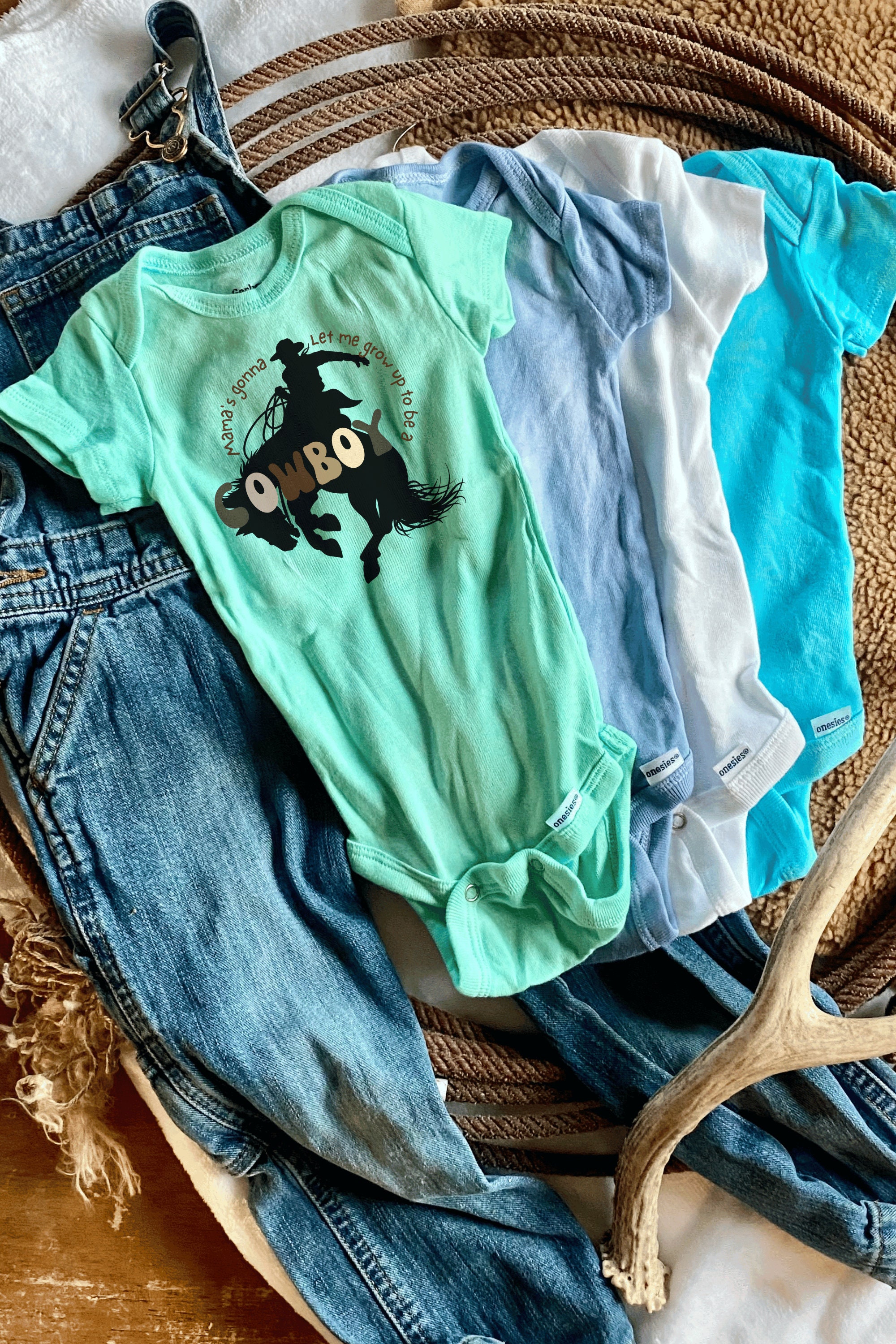 Cowboythemed Baby Clothes for Boys Westerninspired Baby Etsy