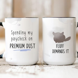 Custom Chinchilla Mug Funny Personalized Gift Chinchilla Lover Pet Owner Chinchilla Dad Mom Christmas Birthday Family Name Mug Custom CH4