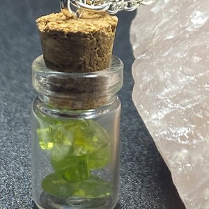 Peridot Spell Jar Necklace