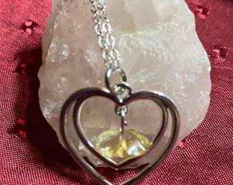 In My Heart Necklace - Citrine