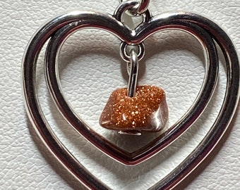 In My Heart Necklace - Gold Sandstone