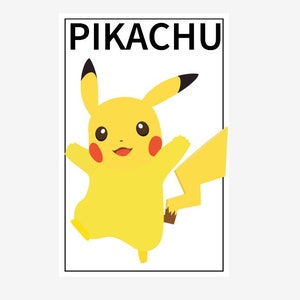 Pikachu Poster, Pikachu Wall Art