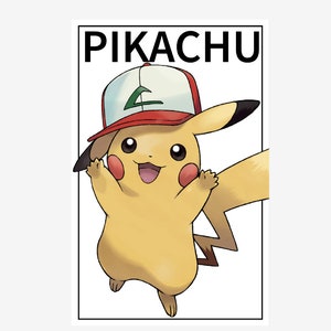 Pikachu Hat Poster, Pikachu Hat Wall Art