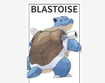Plakat Blastoise, sztuka ścienna Blastoise