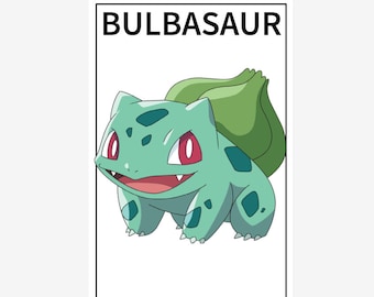 Bulbasaur Poster, Bulbasaur Wall Art