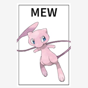 Pôster Mew, arte de parede Mew