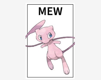 Mew Poster, Mew Wandkunst