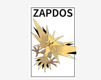 Poster di Zapdos, Arte murale di Zapdos