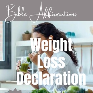 Bibel Affirmationen zum Abnehmen | Erklärungen zum Abnehmen | herunterladbare digitale Datei | Audioformat