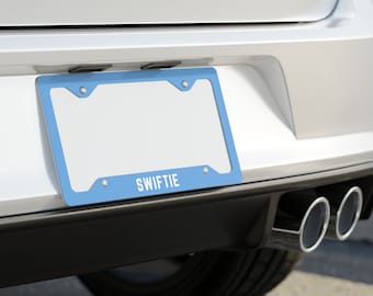 Swiftie Metal License Plate Frame - Blue