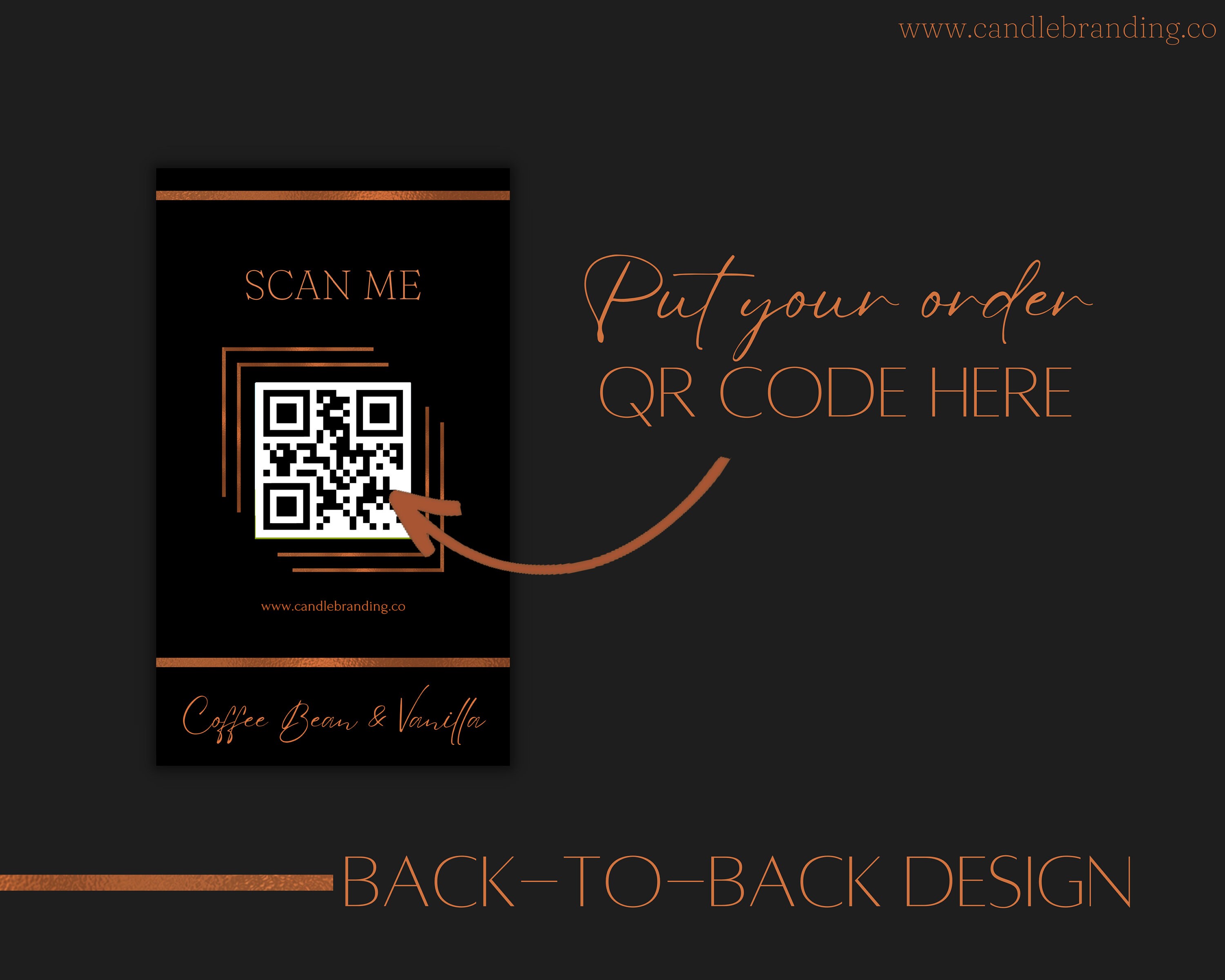 Smell Sample Sign Candle Scent Sample Card Template | Smell Sample Card | Scent Template ...