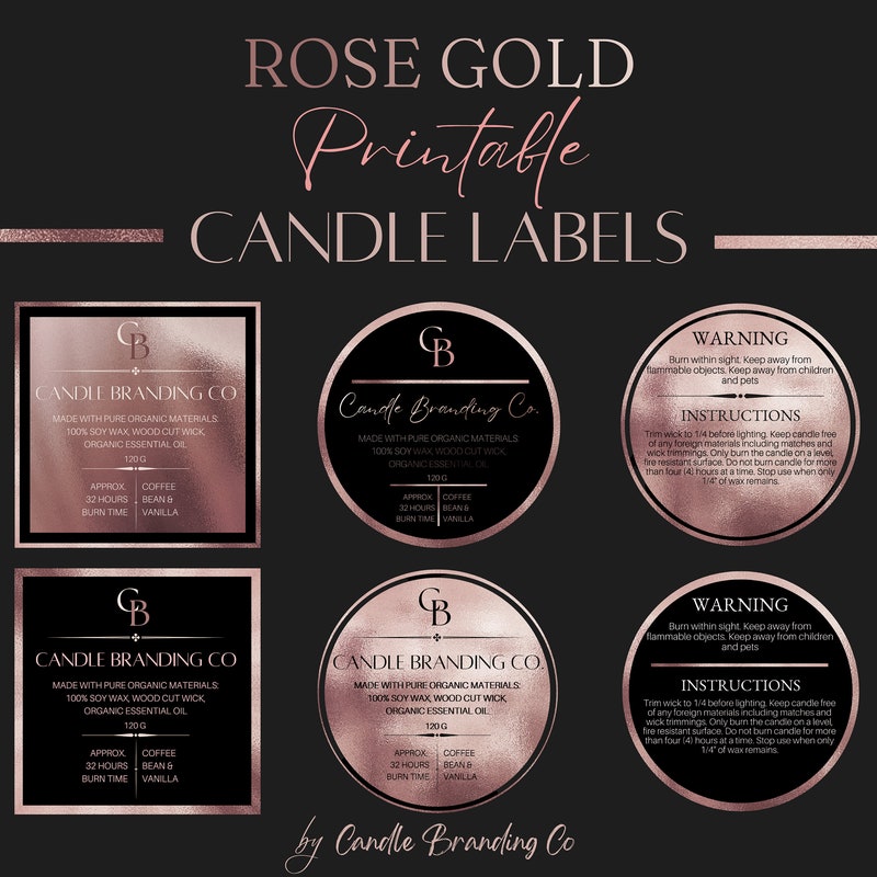 Rose Label - Etsy