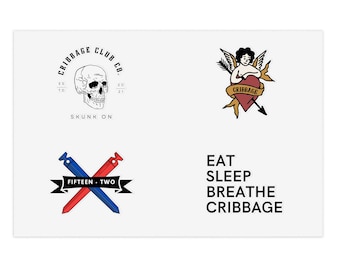 Cribbage Sticker Sheet