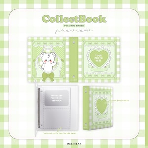 Green Bear Kuma | Collect Book | Kpop Photocard Binder