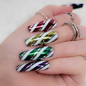 Presse sur les ongles Ongles de Noël Nails Jolly