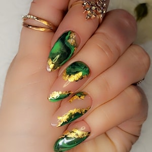 Press on nails Marbley