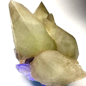 Premium 2lb Dragon Scale/ Dogtooth Calcite with UV Reactive Purple Fluorite Inclusions!