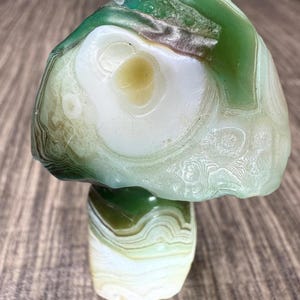 FANTASTIC! Top quality Green Gobi Agate Mushroom. Very Rare!