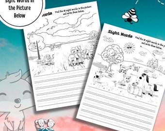 Sight Words Worksheet: PreK Homeschool Printable (PDF Download)