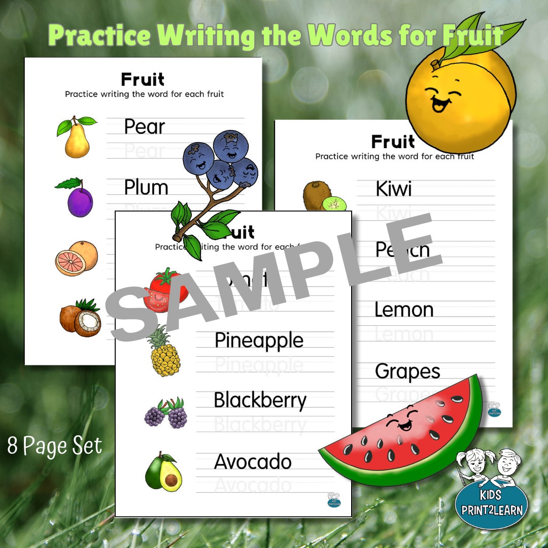 Learn Fruit And Complete Patterns Fruits Sorting Writing 1 2 3 Learn Fruit And Complete Patterns Fruits Sorting Writing 1 2 3