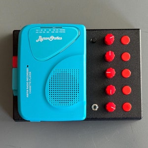 Cassettone Mini V2.1 - ein LoFi Tonbandgerät (Türkis & Rot)