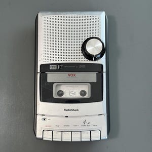 Radio Shack CTR-121 cassette recorder w/EXTREME variable speed mod + blank tape (some cosmetic damage, read description)
