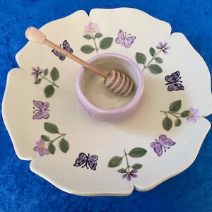 Butterfly Apple Honey Dipping Dish