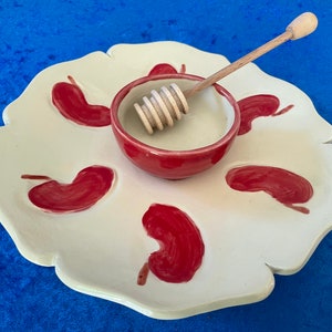Handmade Apple Honey Dish