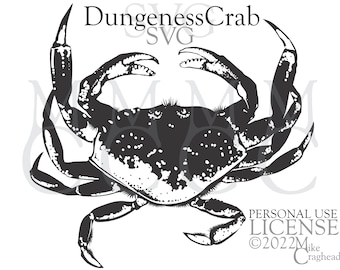 Dungeness Crab SVG PNG DXF for Personal Use