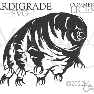 Tardigrade SVG PNG DXF for Commercial Use