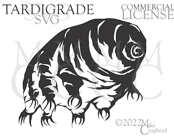 Tardigrade SVG PNG DXF for Commercial Use