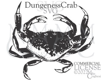 Dungeness Crab SVG PNG DXF for Commercial Use