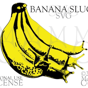 Limaces bananes SVG PNG DXF pour usage personnel