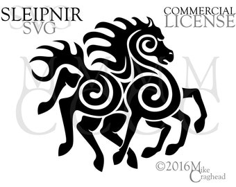 Sleipnir SVG PNG DXF for Commercial Use